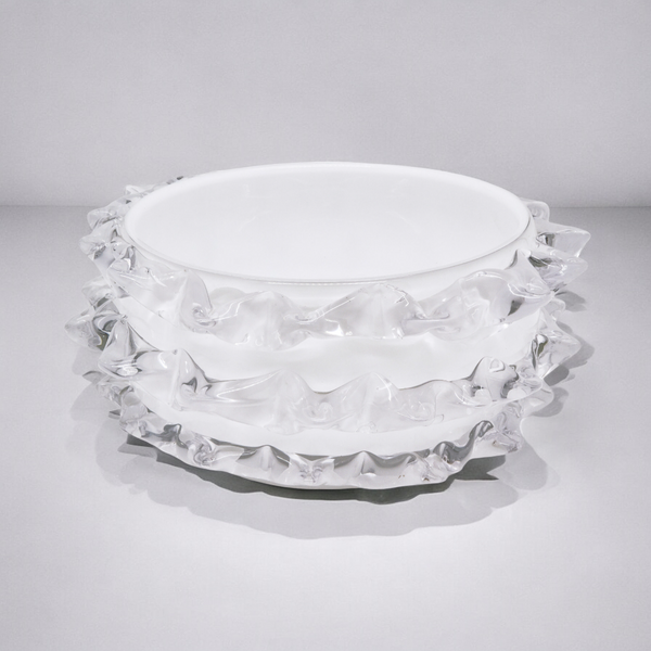 Thorn Glass Bowl - White.