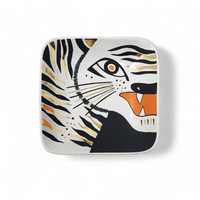 Tiger Ceramic Tray Black Medium.