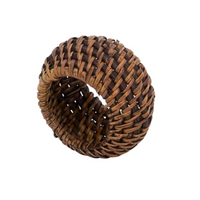 Rattan Napkin Ring s/4 -  LAST SET