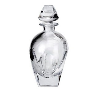 The Moser Bar Decanter 750 ml features a clear, elegant crystal body with a faceted stopper and rounded design—an exquisite addition to any luxury glassware or bar collection.