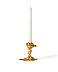 Drip Gold Candle Holder