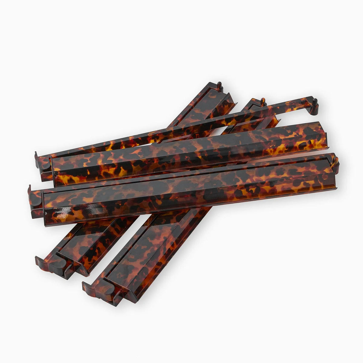 Mahjong Rack & Pusher Set - Tortoise Shell