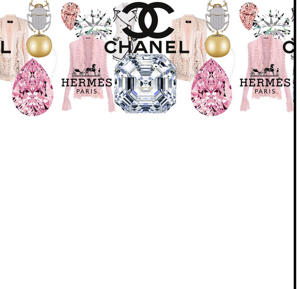 Chanel Women Note cards with Acrylic Holder