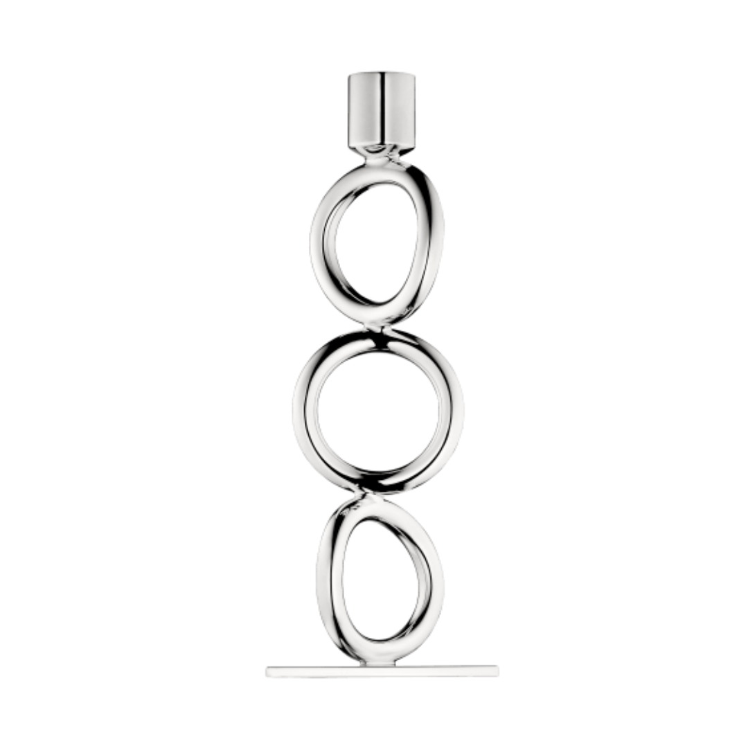 Vertigo Silver Plated Candlestick