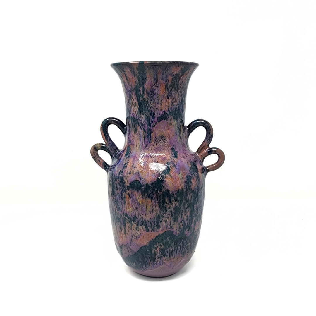 Two Handled Vase in Midnight Sky crafted by David Changar. 