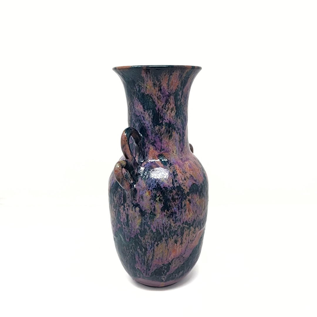 Two Handled Vase in Midnight Sky crafted by David Changar. 