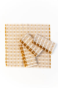 Hopsack Napkin Set of 4 - Honey