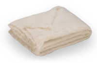 Brushed Alpaca Throw - Cream