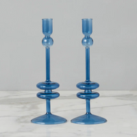 Sapphire Candlesticks Set of 2