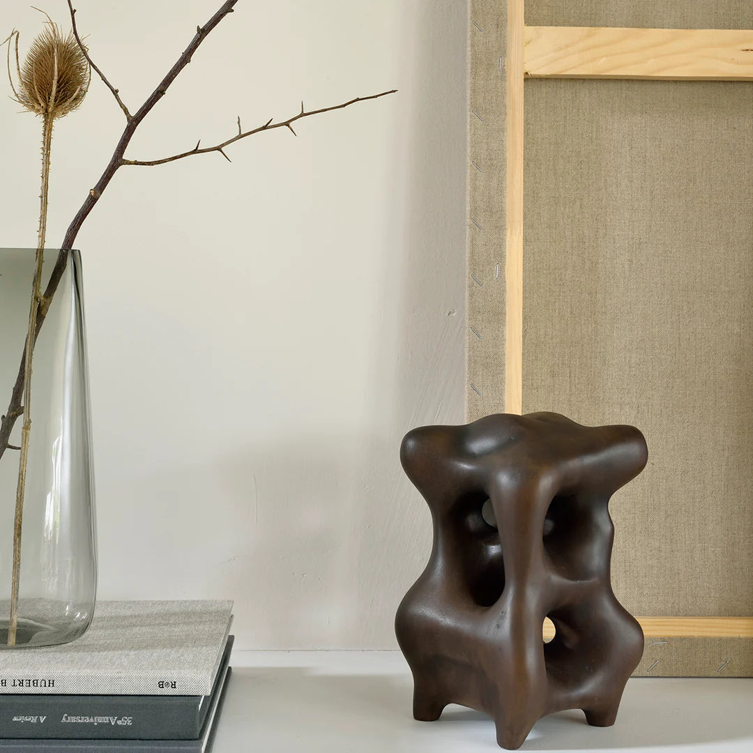 Mahogany Organic Sculpture Dark Brown