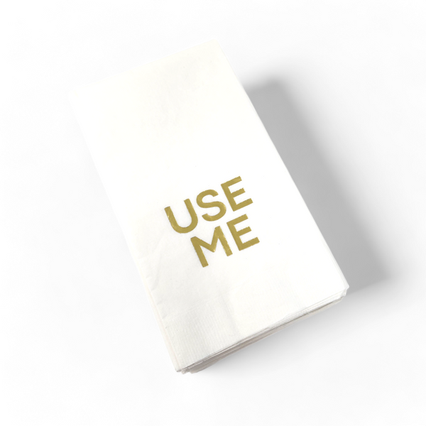 Guest Towel Pack - USE ME Gold.
