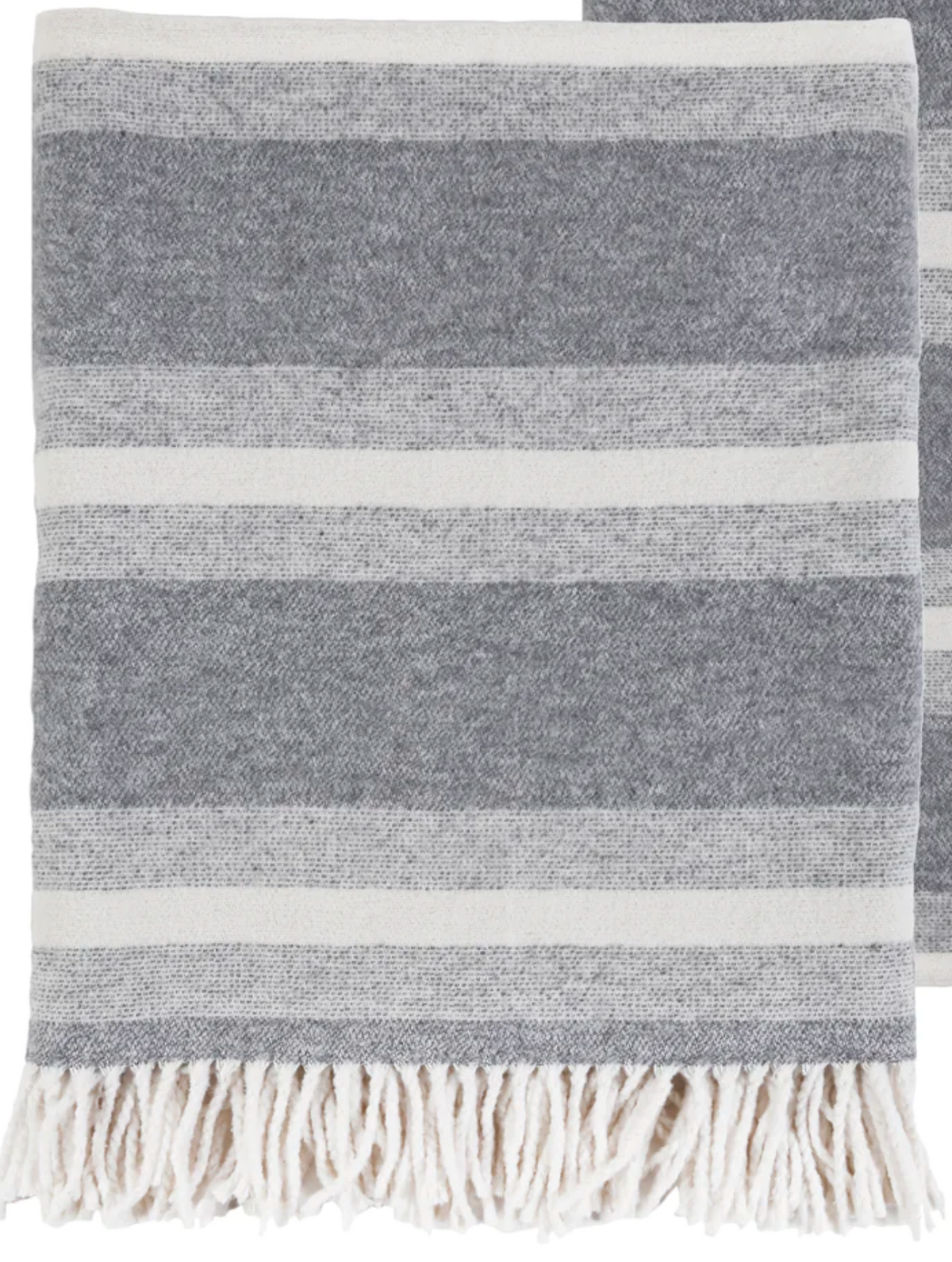 Alpine Grey & Ivory Throw