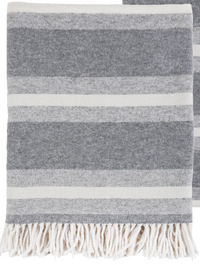 Alpine Grey & Ivory Throw