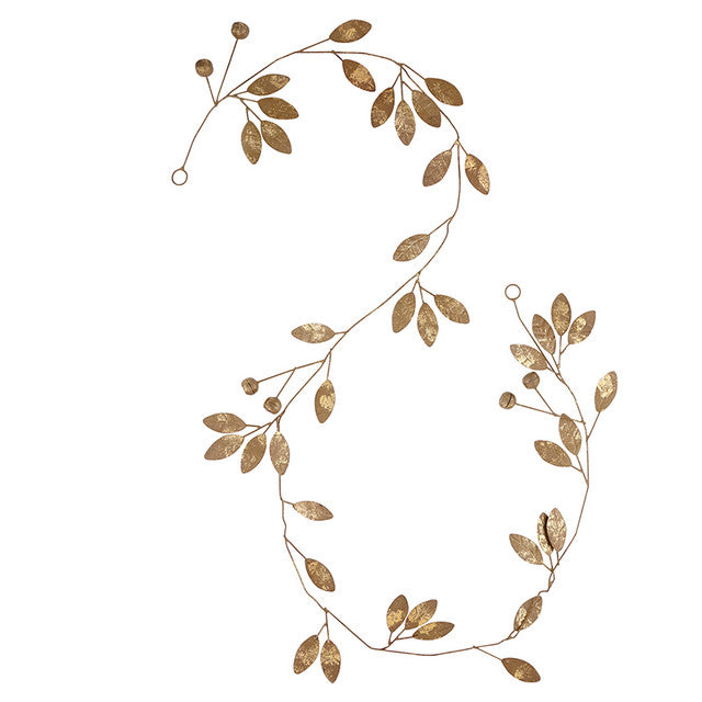 Metal Vine Gold Garland 60"
