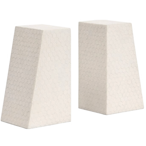 Rene Faux Shagreen Bookends Set of 2 -