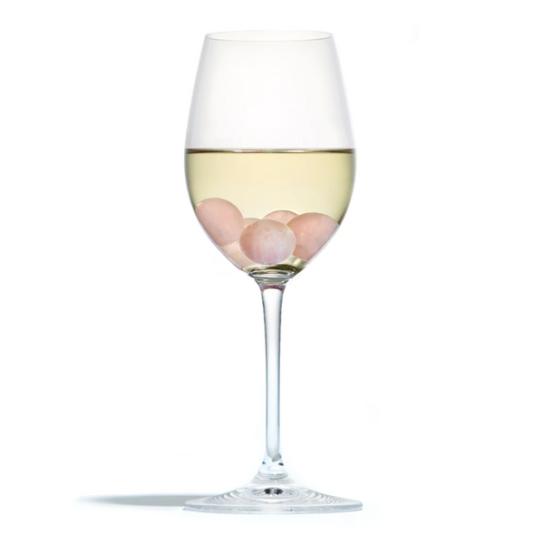 Vida Wine Gems, Rose Quartz, Set of 6.