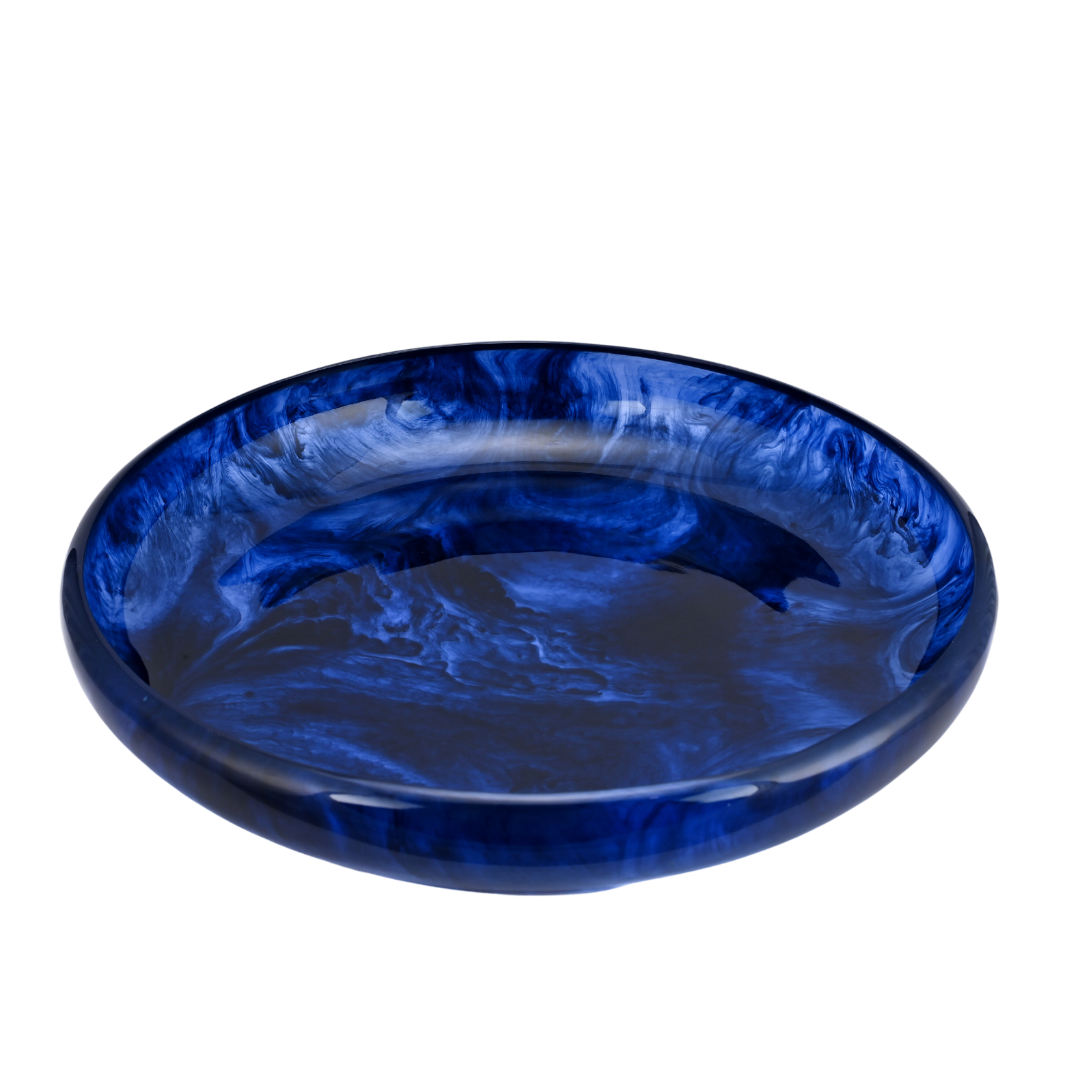Vintage Resin Bowl - Azure