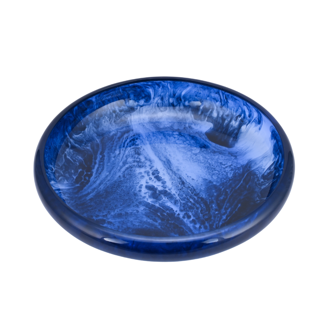 Vintage Resin Bowl - Azure