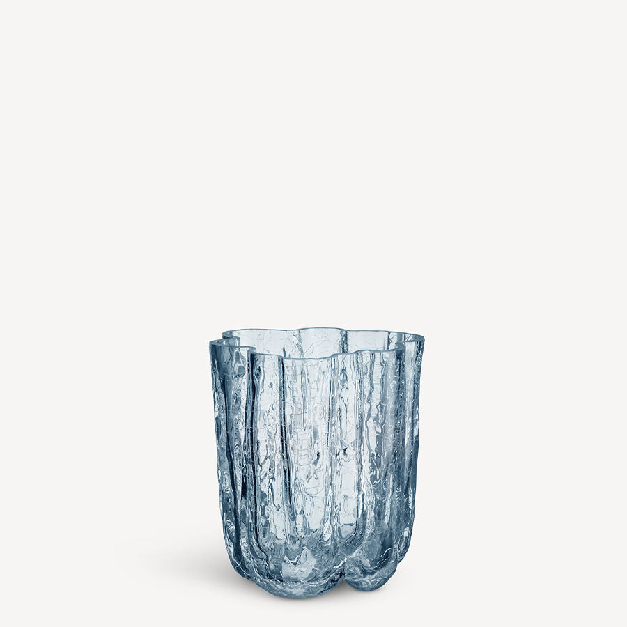 Crackle Vase Blue Small