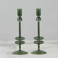 Emerald Candlesticks Set of 2 -