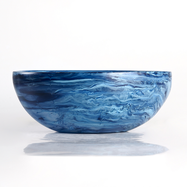 Swirl Colored Resin Wave Bowl