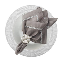 Shine Round White Placemat