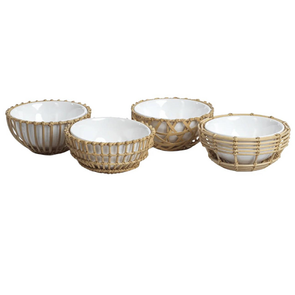 Wicker Condiment Bowl Assorted.