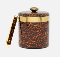 Maximilian Ice Bucket w/ Tongs - Tortoise
