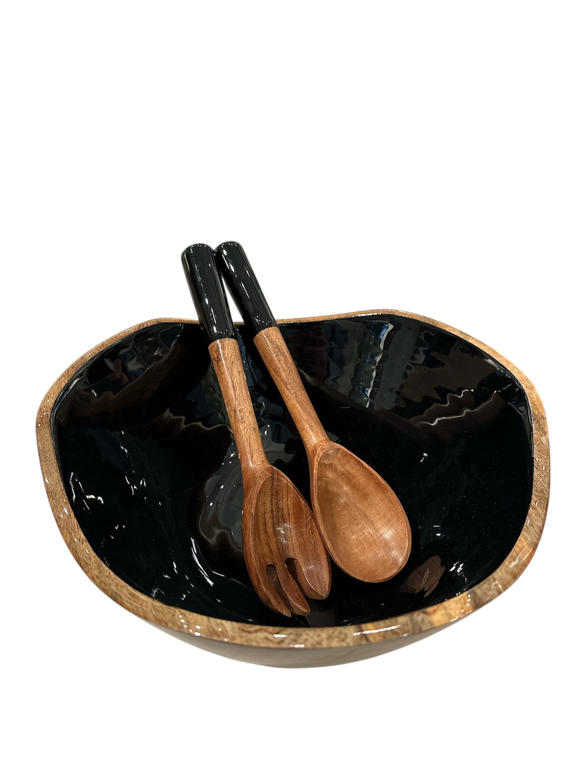 Bright Mango Serving Bowl w/ Servers -