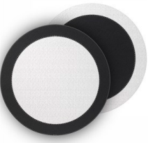 Halo Round Placemat Set of 4 - Black & White
