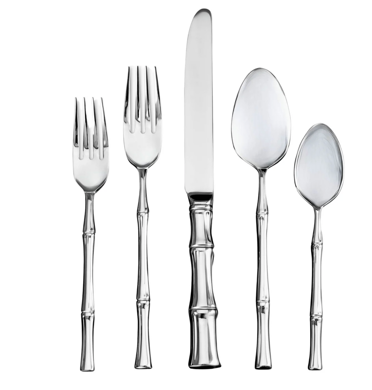 Bamboo Flatware 5 Piece Setting