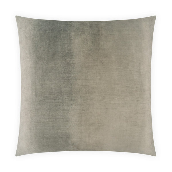 The Lennox Pillow Grey 22 x 22 by D.V. KAP / Canaan Company features a plush ombre velvet in soft gradient light gray tones, offering a smooth, slightly shiny surface—perfect as a modern accent for contemporary home decor.