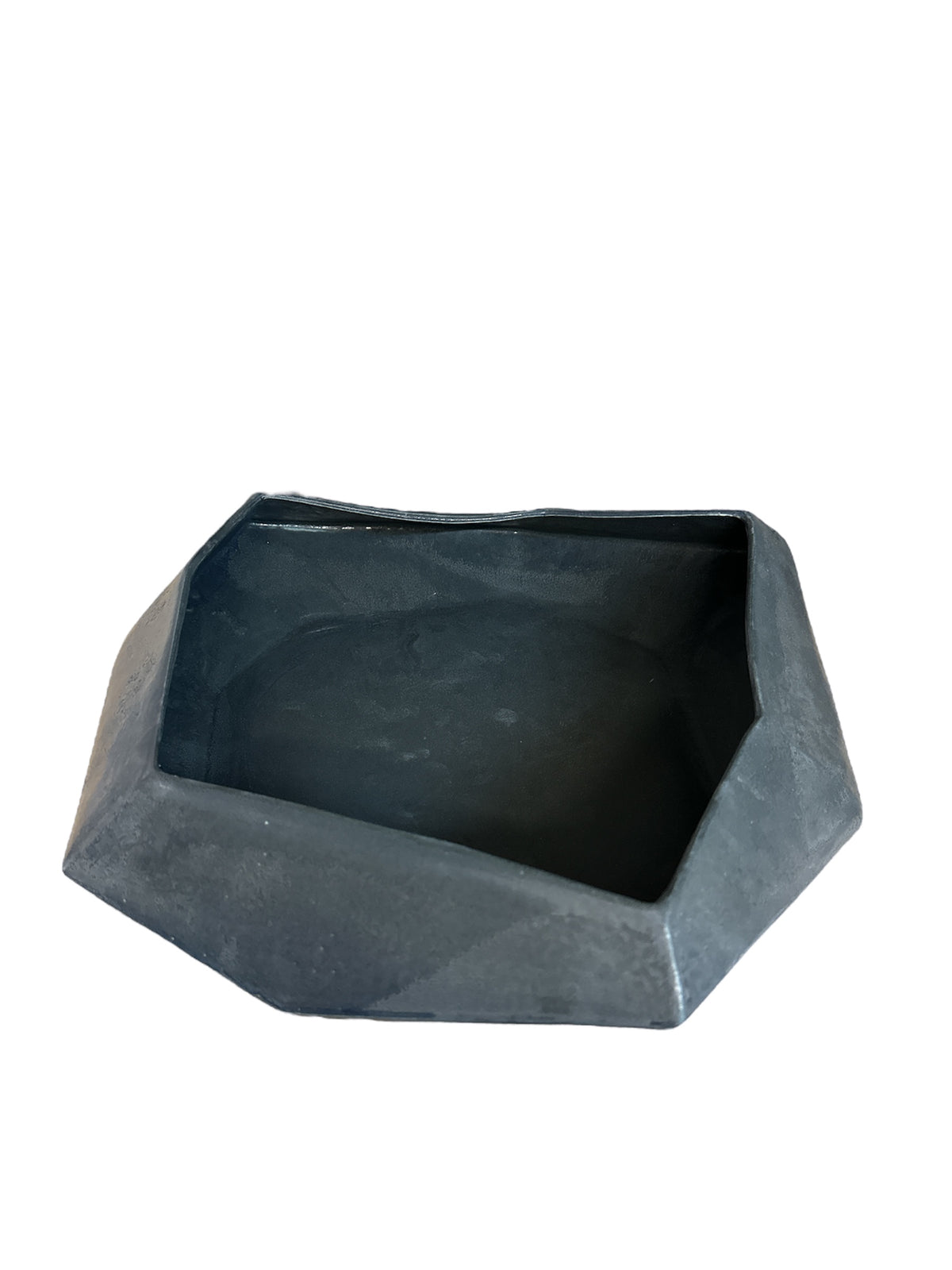 Polygon Stone Bowl Jet Black -