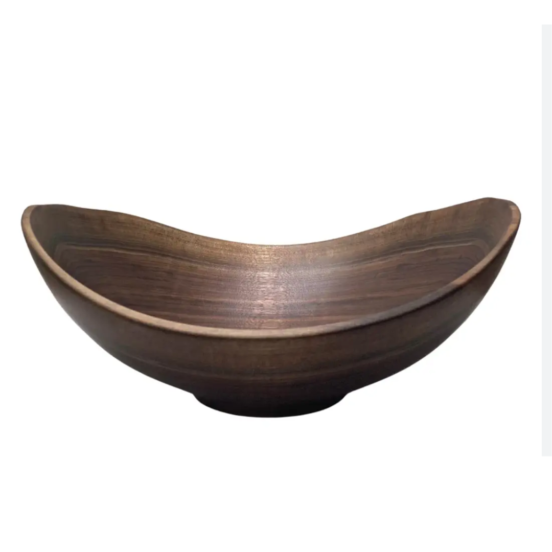 Live Edge (Oval) Wood Bowl Walnut - XXLarge 24"