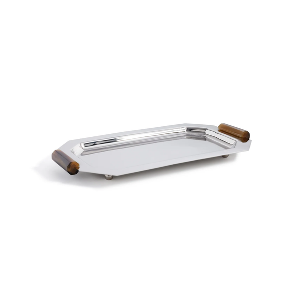 Alley Octagon Tray w/ Horn Handles -