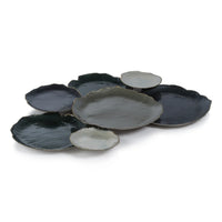 Lustrous Linked Serving Bowls - Grey
