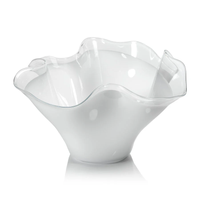 Tropea Wave Bowl White  16.25"