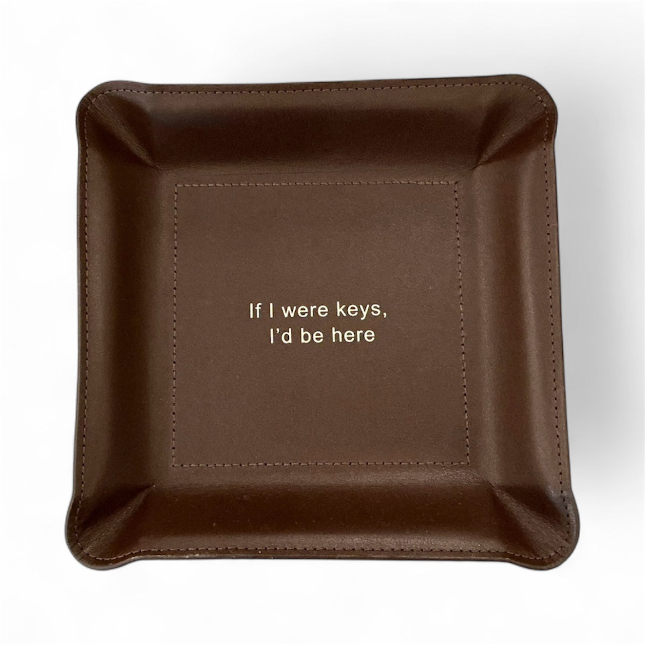 Leather Valet Tray - If I Were Keys – Current Home NY