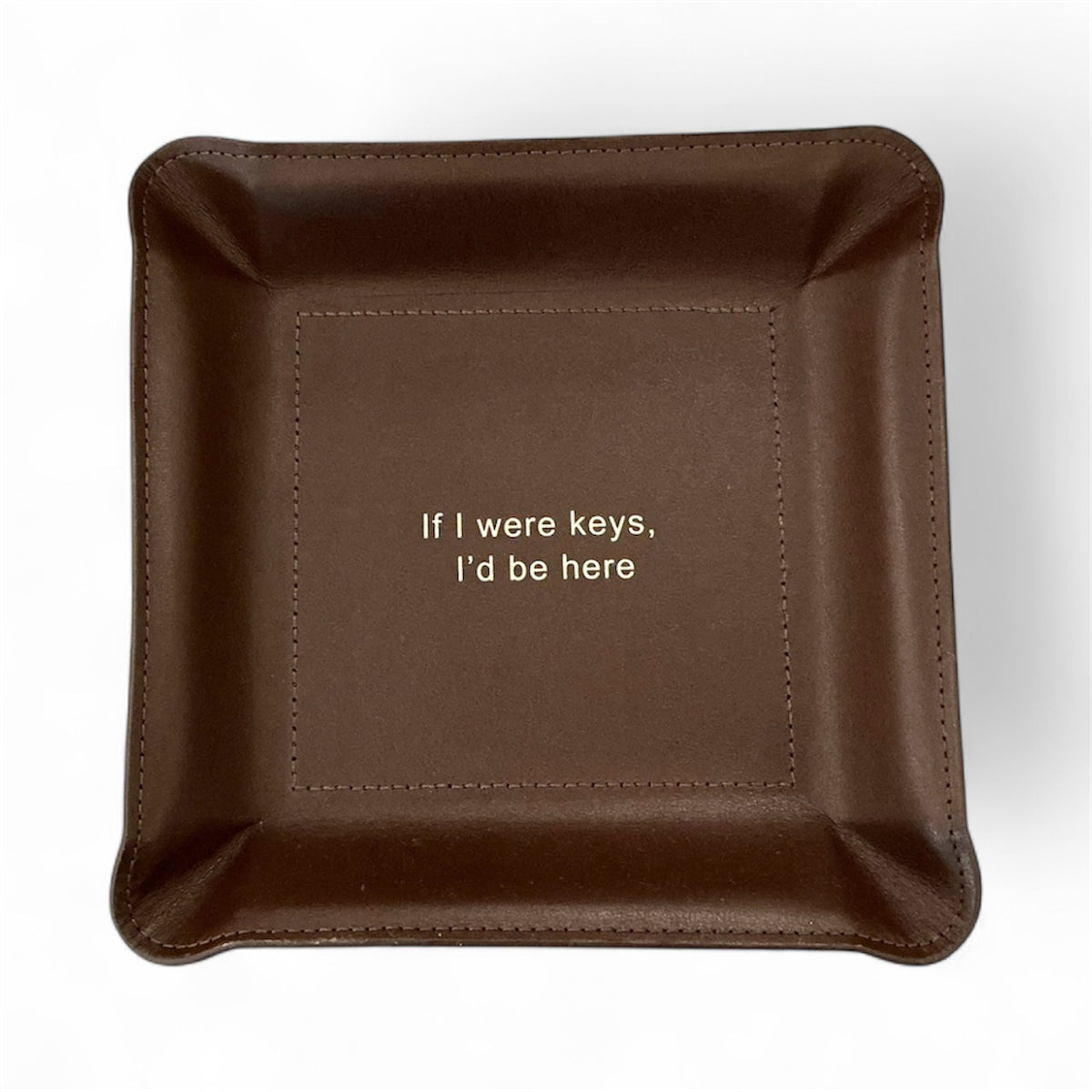 Leather Valet Tray - If I Were Keys...