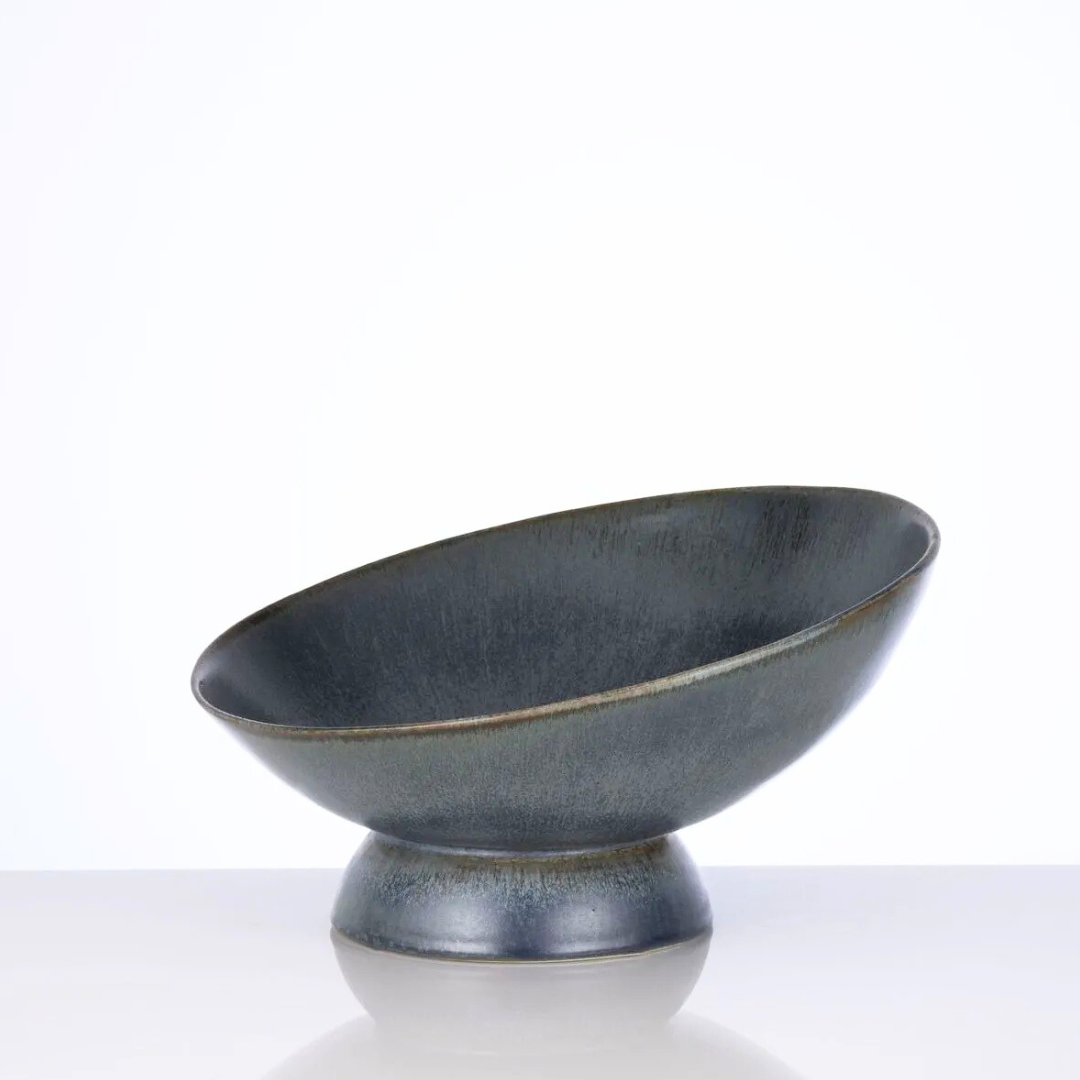 Tori Slanted Bowl - Blue