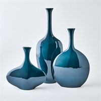 Silhouette  Reactive Vase Blue -