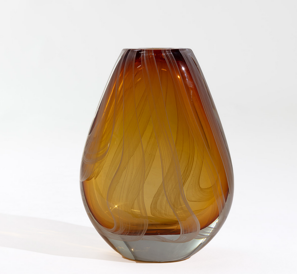 Cassius Amber Small Vase