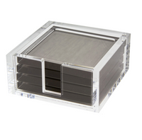 Acrylic Coaster Set Metallic