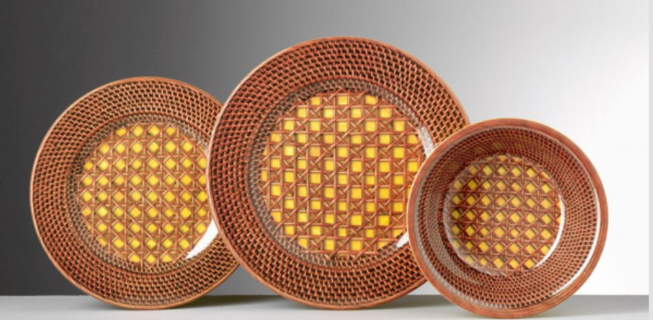 NEW! Patagonia Yellow Melamine Dinnerware - Mario Luca Italy