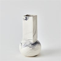 Crocus Blue Marble Vase