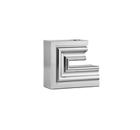 Perspectives Chrome Candle Holder Large -