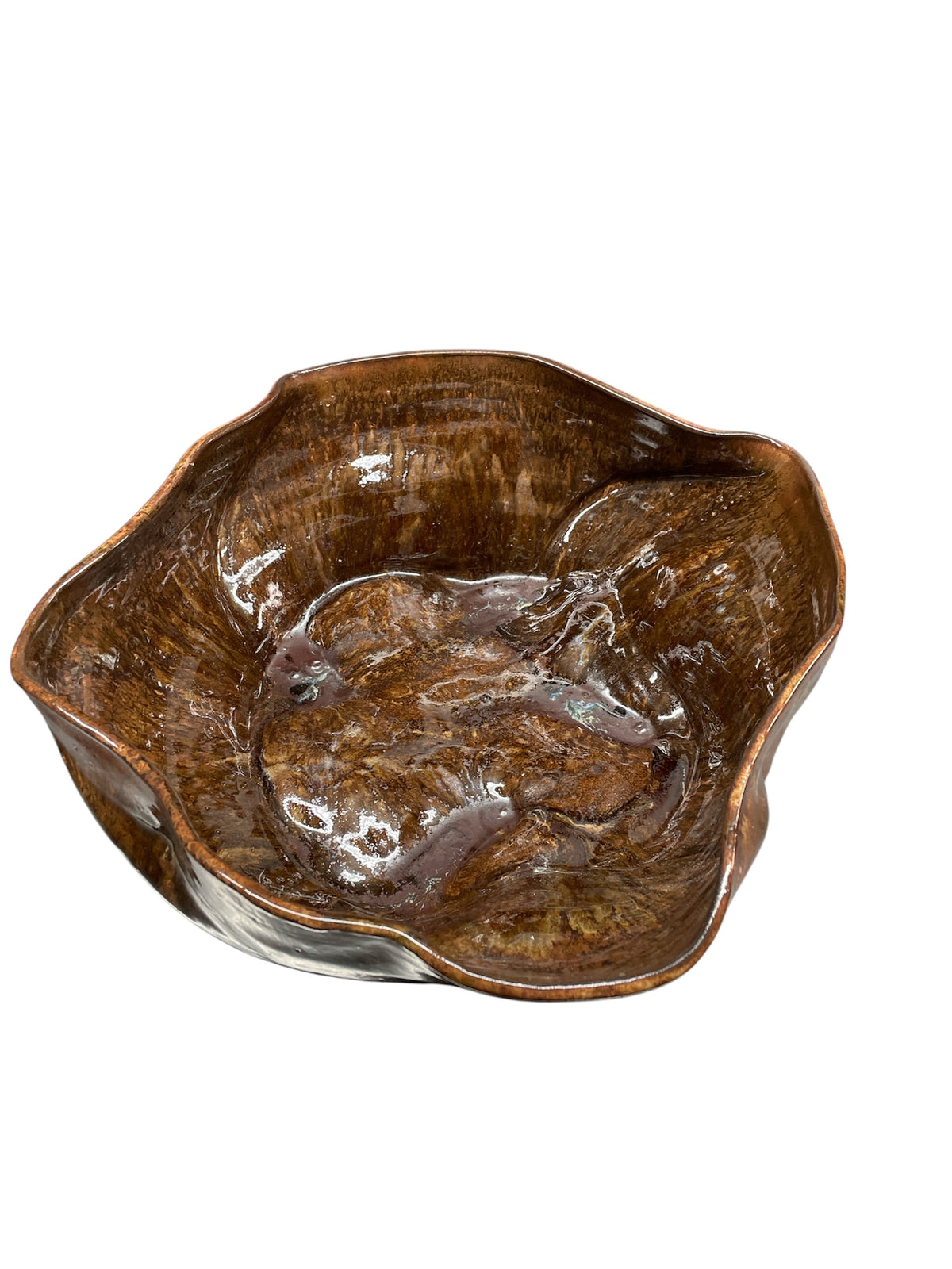 Euphoria Drip Nesting Brown Bowl