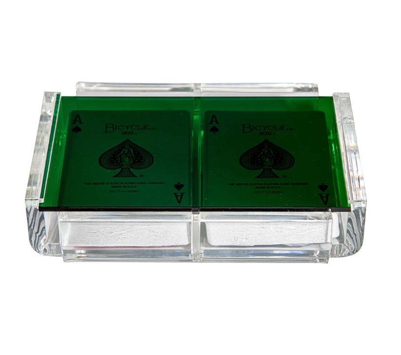 La Pinta Card Deck Acrylic -  Green