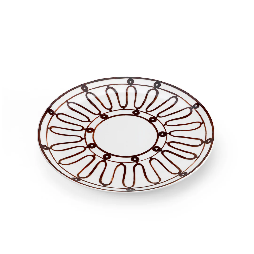 Kyma Dinner Plate - Brown