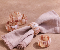 Mystical Napkin Ring s/4 - Blush